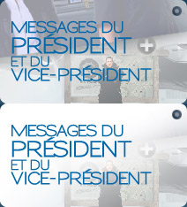 Messages du pr&eacute;sident et du vice-pr&eacute;sident